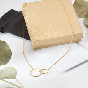 Dear Ava Best Friend Gold Circles Necklace